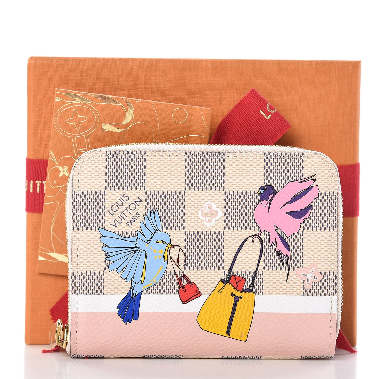 Damier Azur 2018 Christmas Animation Zippy Coin Purse