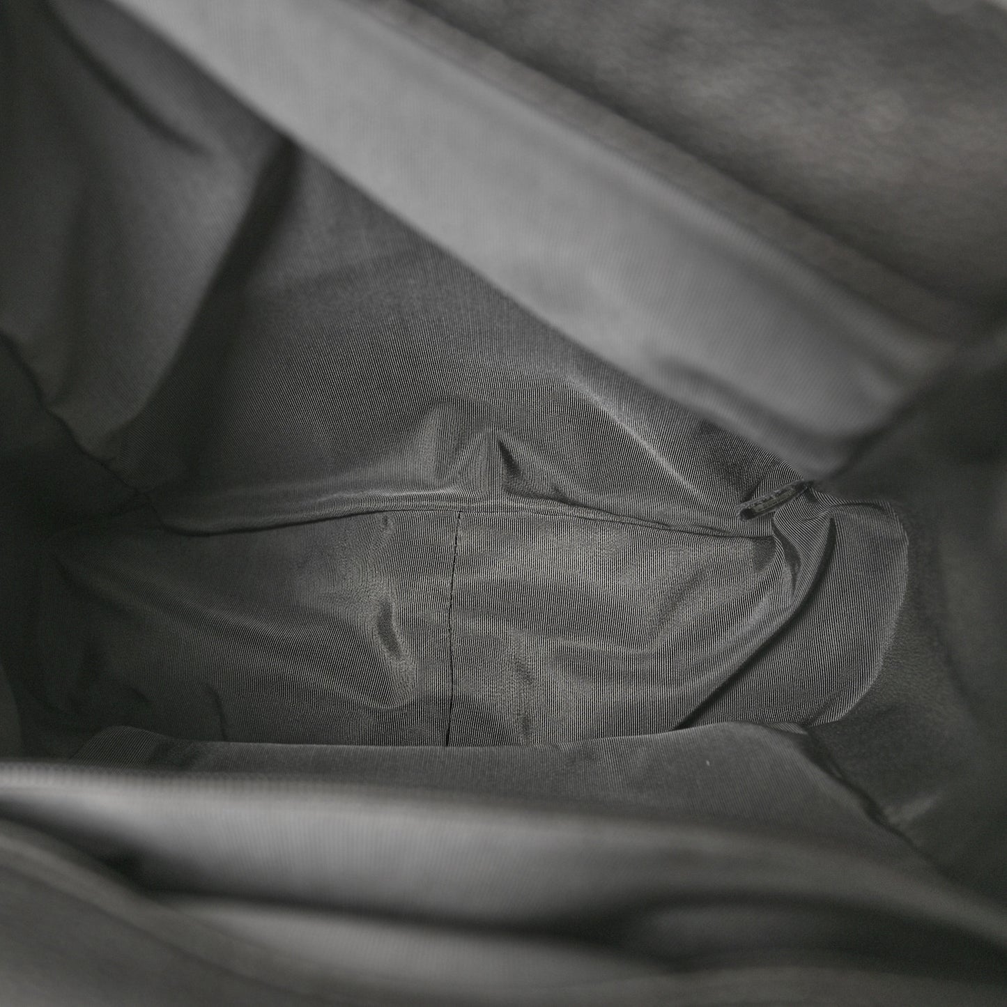 Metallic Grained Calfskin Quilted Large Casual Rock Backpack Charcoal