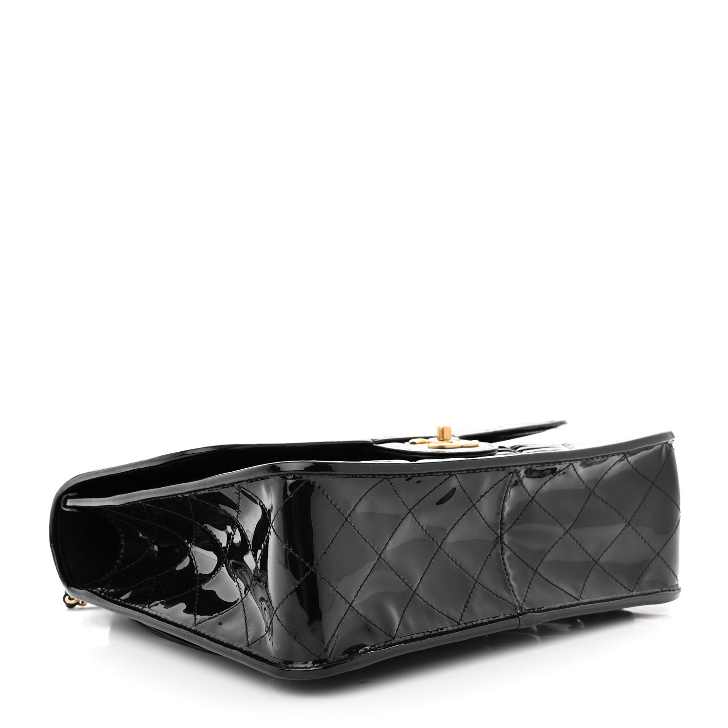 Chanel Patent Quilted Large School Memory Top Handle Flap Black 4 of 10
