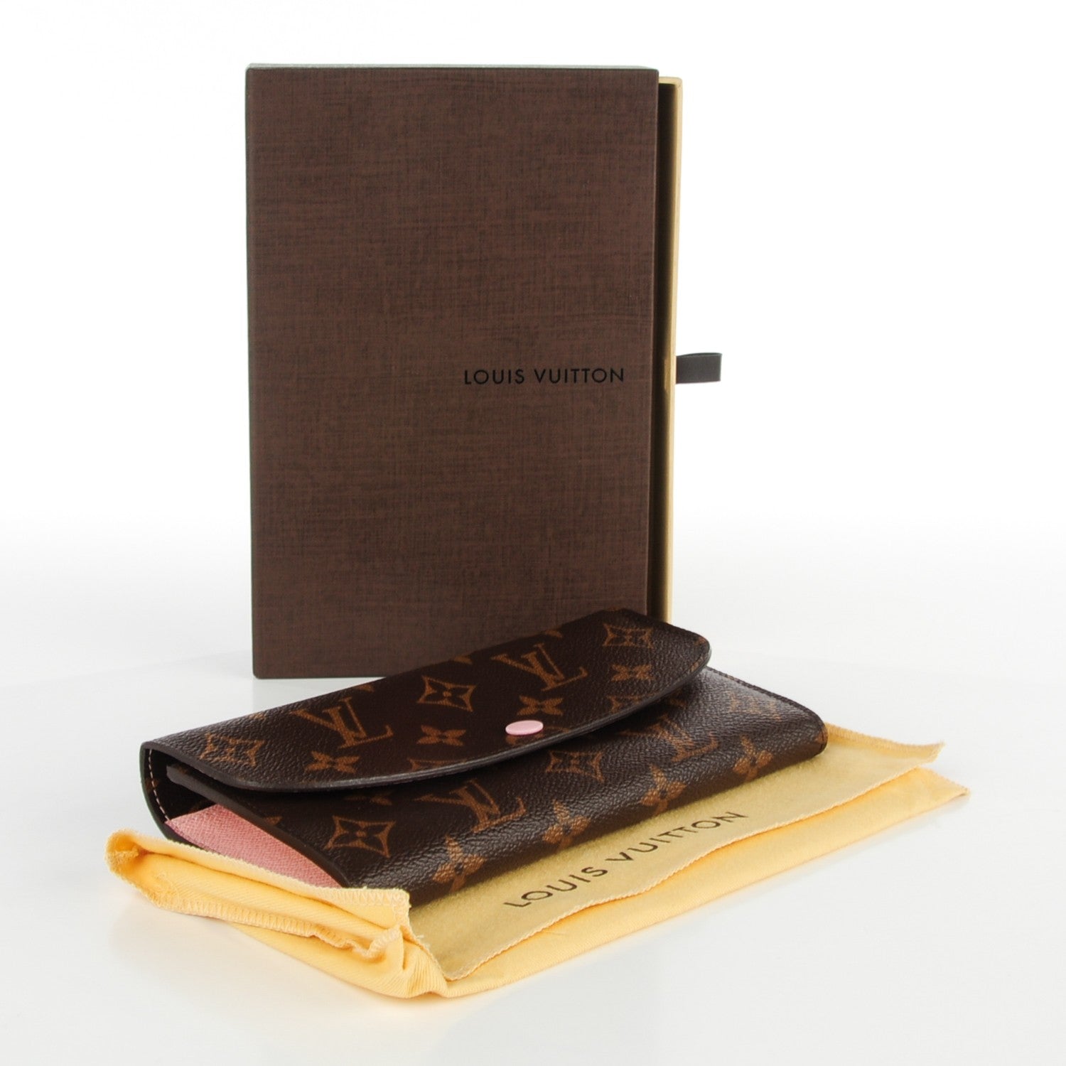 Louis Vuitton Monogram Emilie Wallet Rose Ballerine 4 of 7