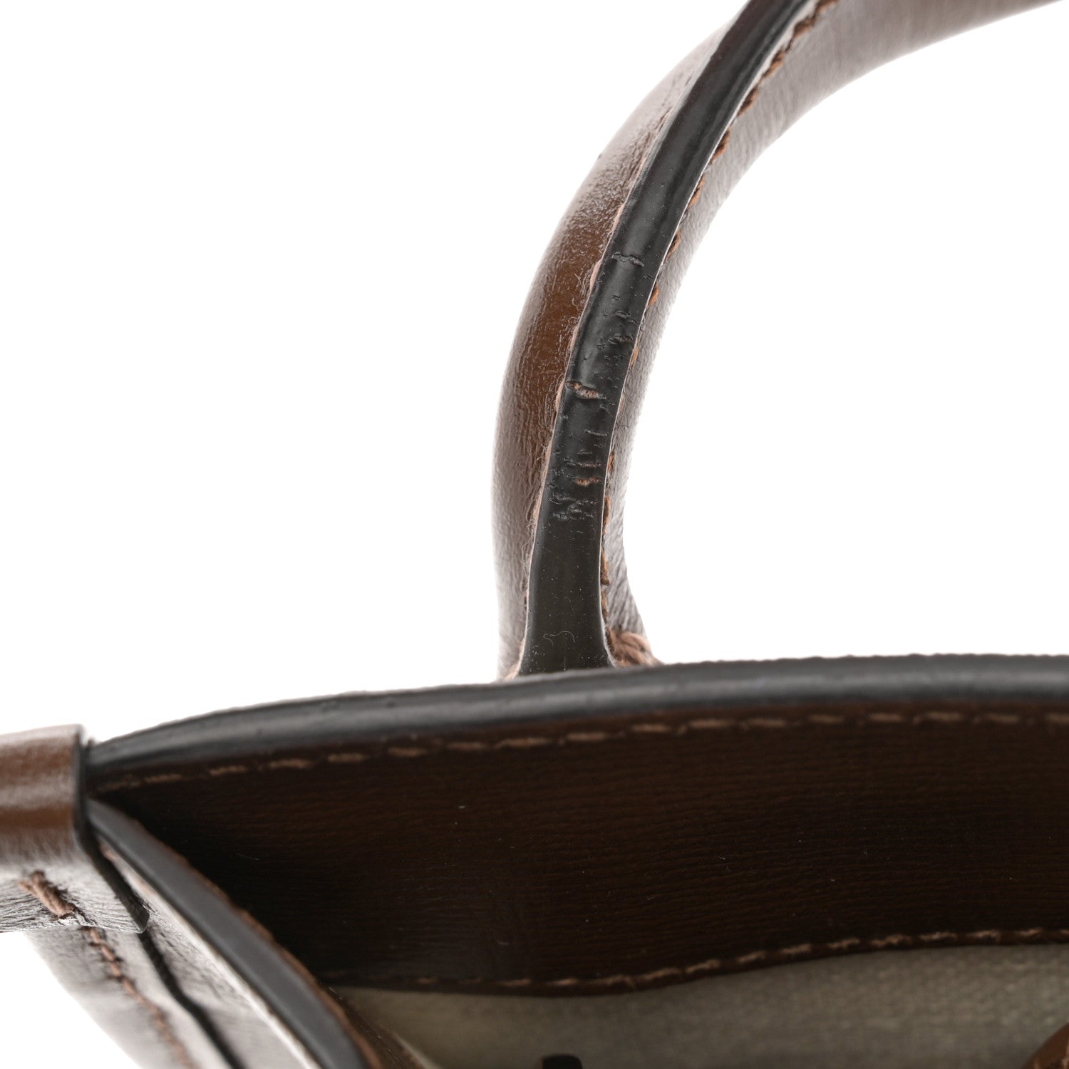 Gucci GG Supreme Monogram Azalea Calfskin Mini Retro Interlocking G Tote Bag Beige Ebony Brown Sugar 15 of 15