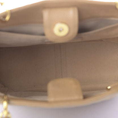 Chanel Caviar Quilted Petit Shopping Tote PST Dark Beige 5 of 18