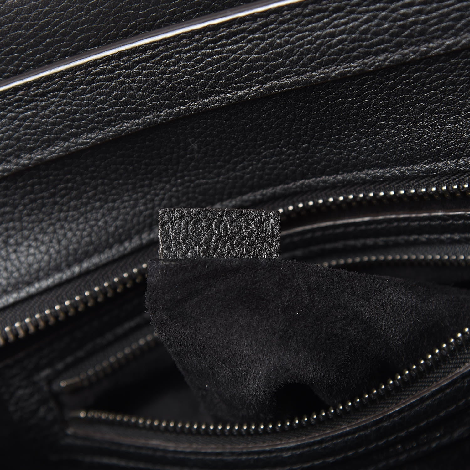 Celine Drummed Calfskin Micro Luggage Black 7 of 16