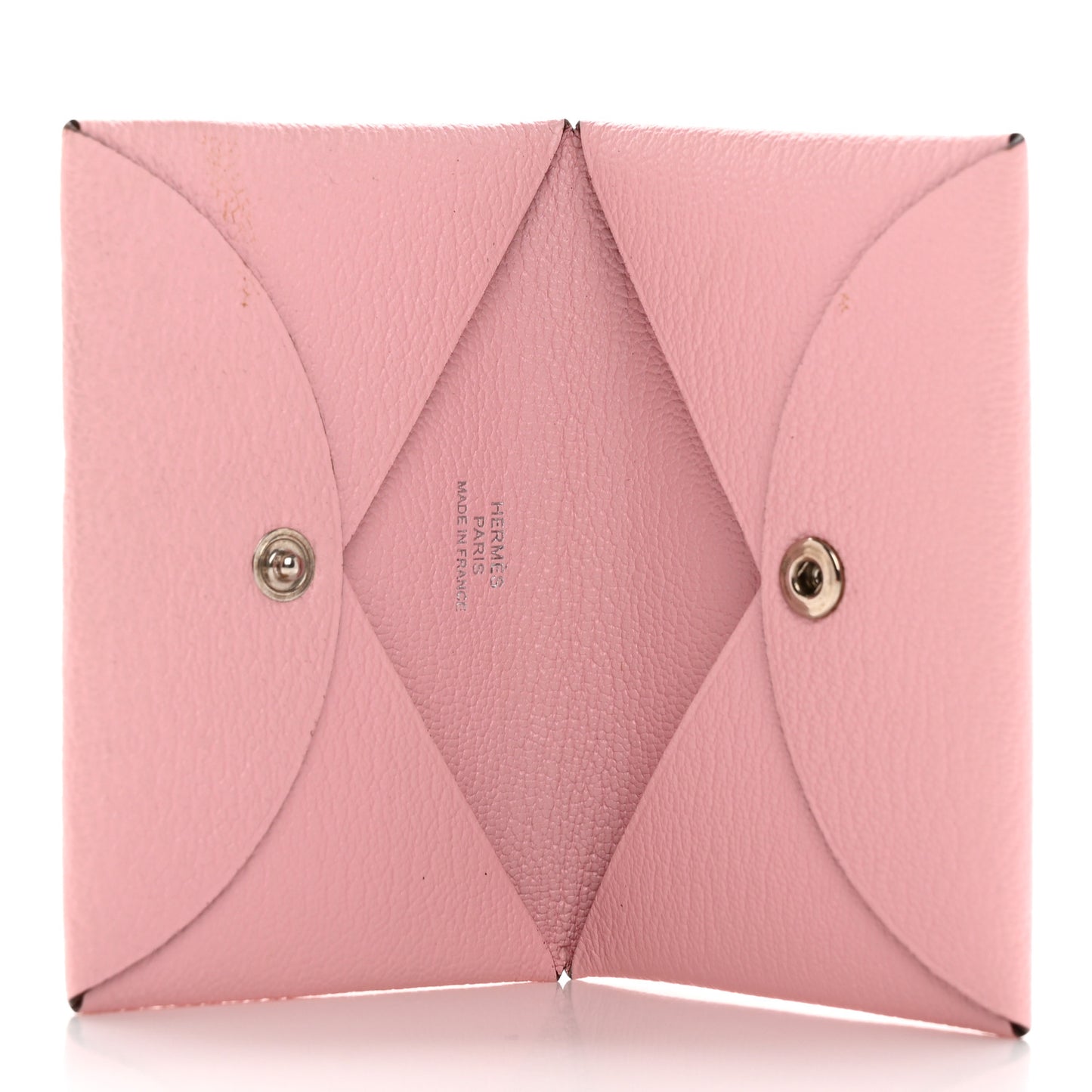 Chevre Mysore Calvi Card Case Rose Sakura
