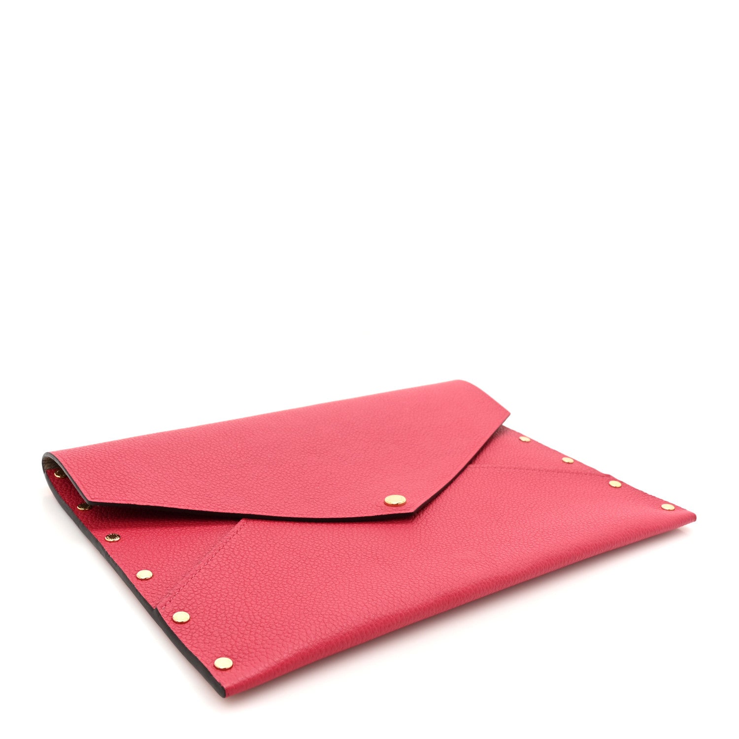 Louis Vuitton Cuir Rivets Enveloppe Fuchsia 4 of 7