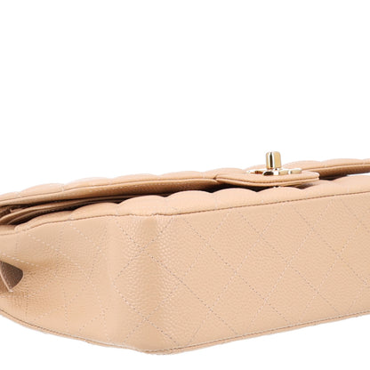 Chanel Caviar Quilted Medium Double Flap Beige 10 of 11