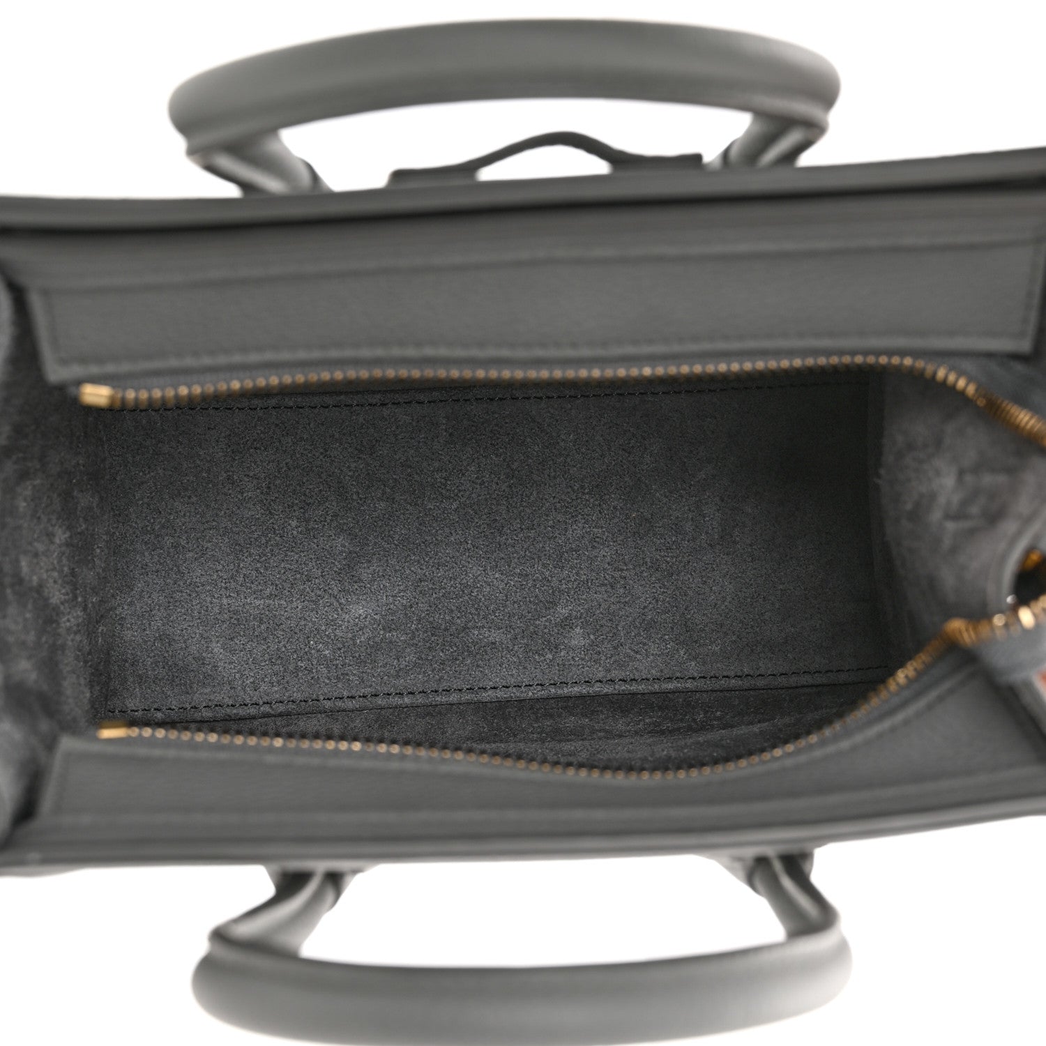 Celine Baby Drummed Calfskin Nano Luggage Kohl 4 of 9