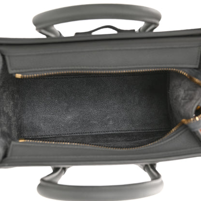 Celine Baby Drummed Calfskin Nano Luggage Kohl 4 of 9