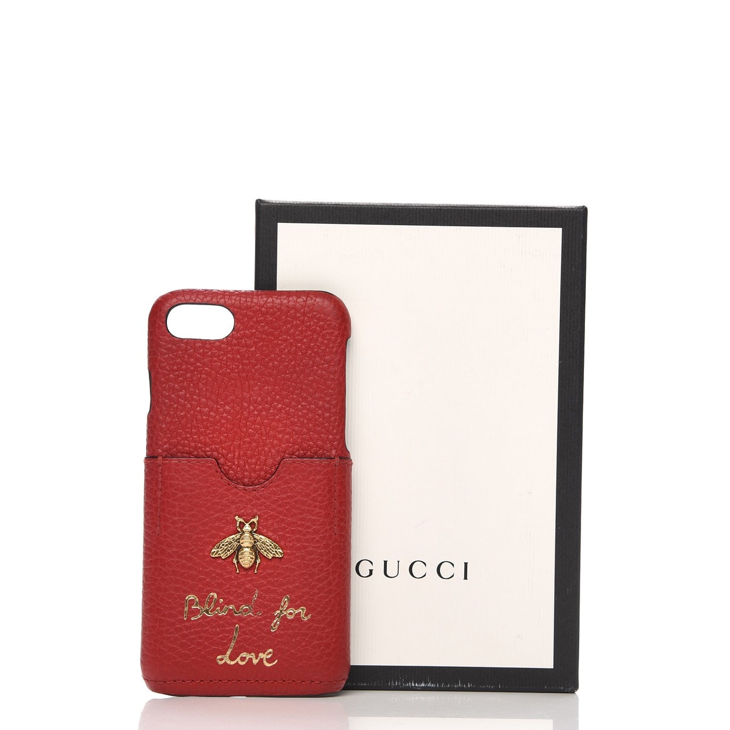 Calfskin Blind For Love iPhone 7 Case Hibiscus Red