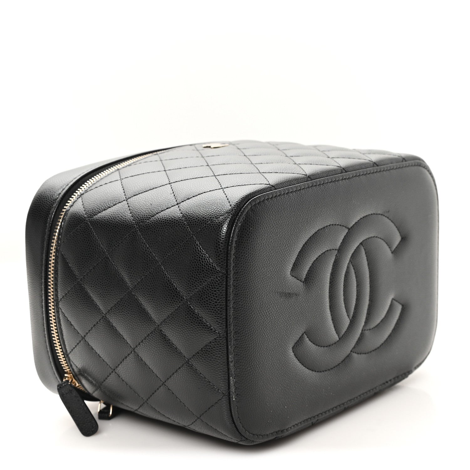 Chanel Caviar Quilted Large Vanity Pouch Black 4 of 7