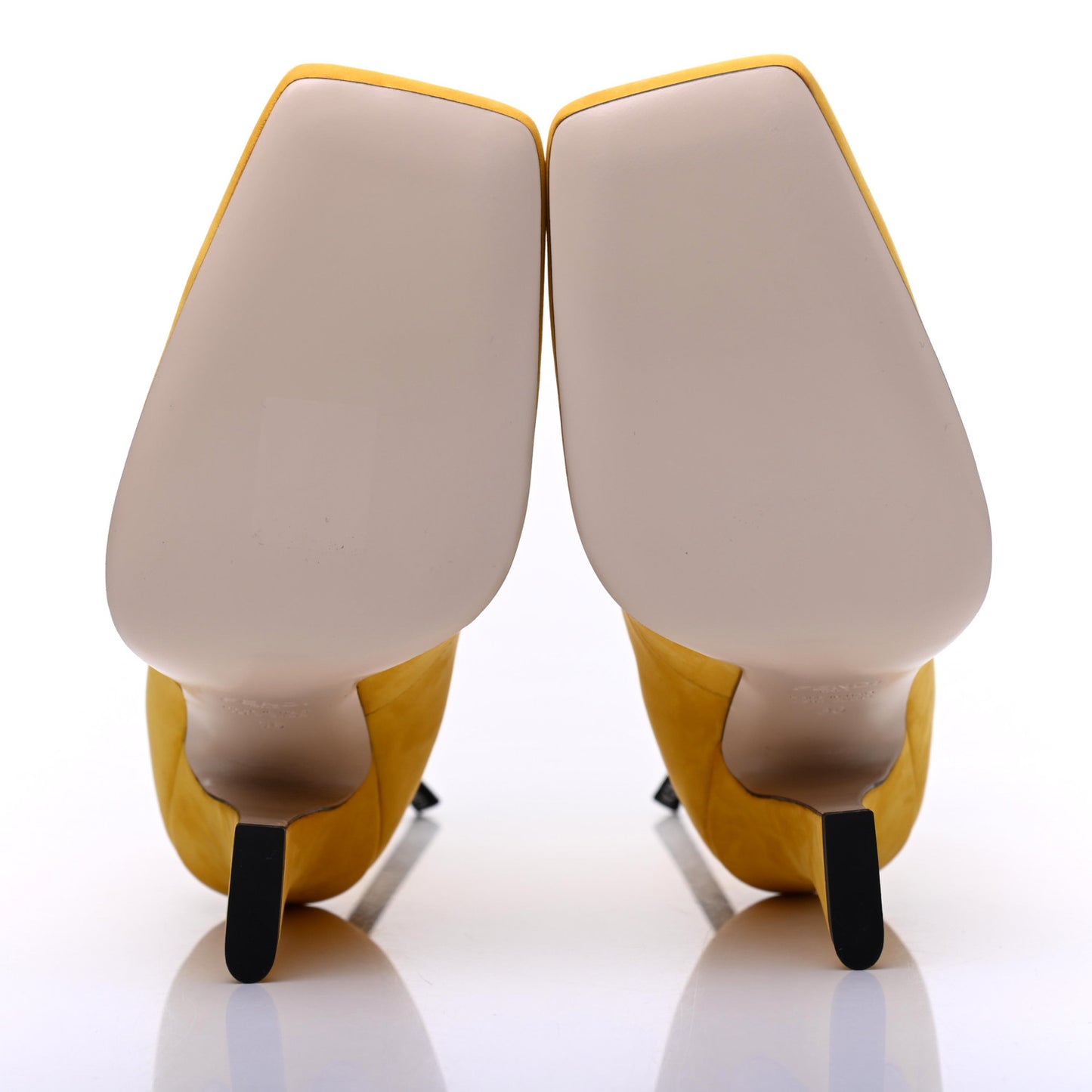 Nubuck FFreedom High Heel Ankle Boots 36 Yellow