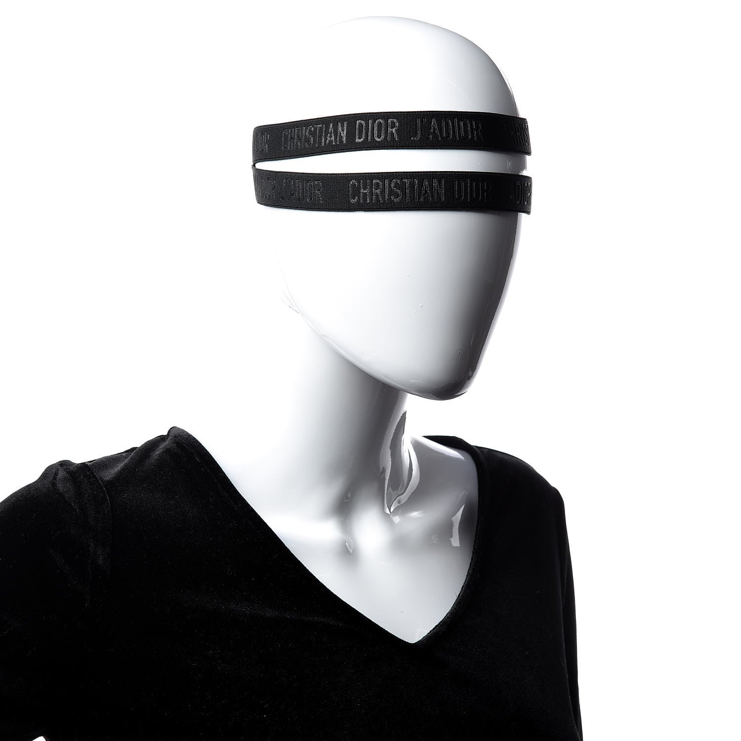 Christian Dior Polyester J'Adior Headband Black 2 of 5