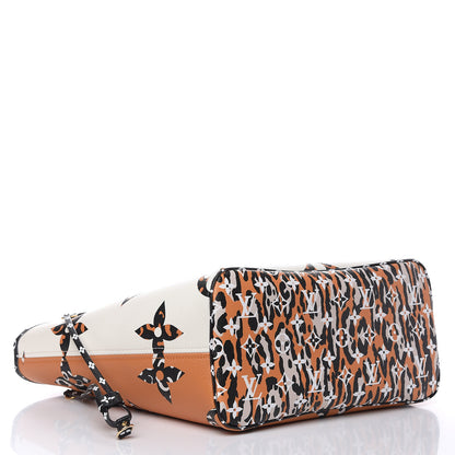 Louis Vuitton Monogram Giant Jungle Neverfull MM Ivory 4 of 10