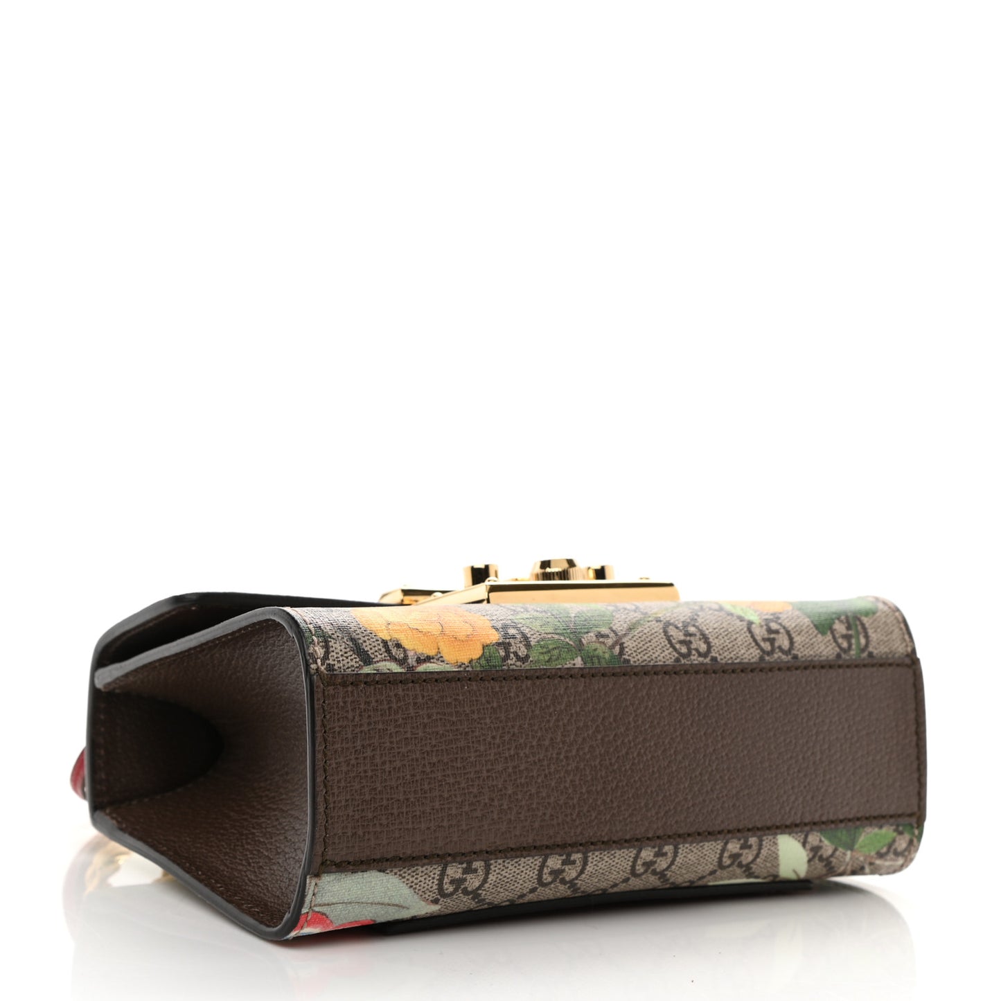 GG Supreme Monogram Tian Small Padlock Shoulder Bag Beige Multicolor New Acero