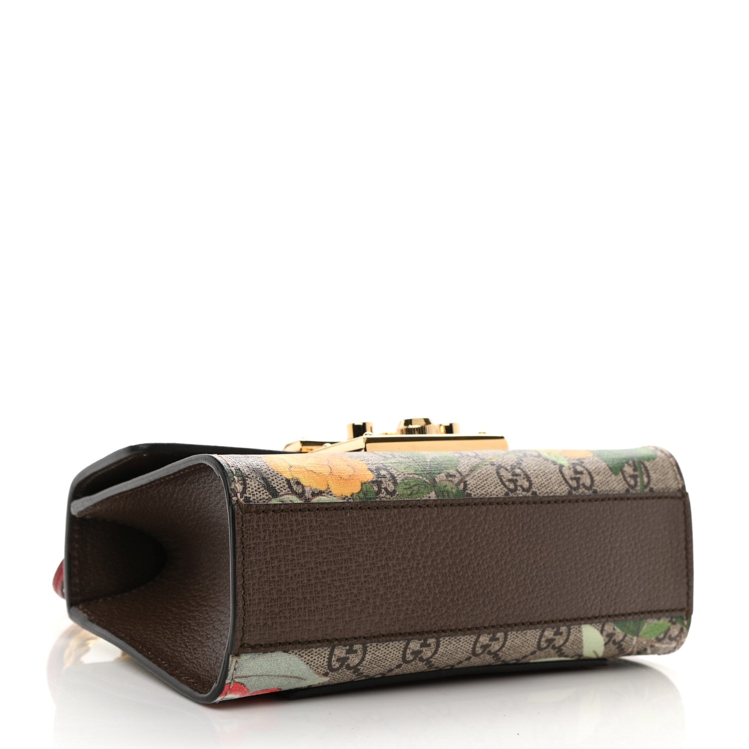 Gucci GG Supreme Monogram Tian Small Padlock Shoulder Bag Beige Multicolor New Acero 4 of 9
