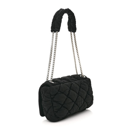 Chanel Jersey Bubble Quilt Flap Black 3 of 10