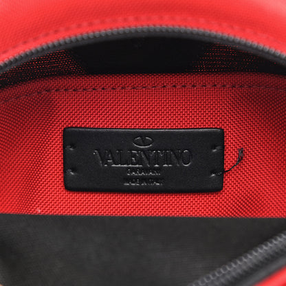 Valentino Garavani Nylon VLTN Print Mini Backpack Red White 6 of 9