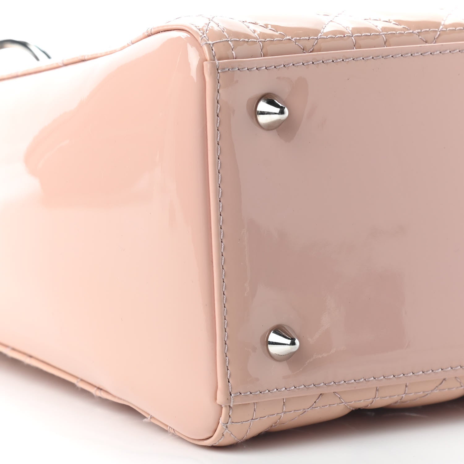 Christian Dior Patent Cannage Medium Lady Dior Light Pink 8 of 9