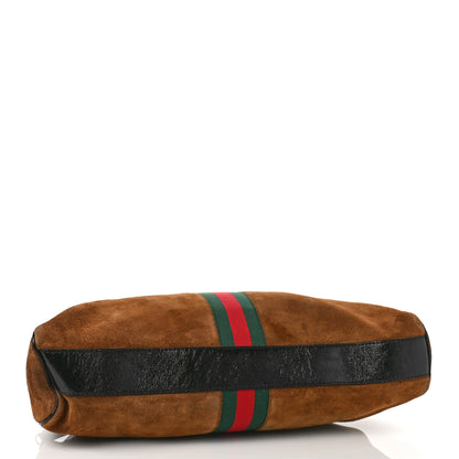 Gucci Suede Ophidia Large Re(Belle) Top Handle Bag Nocciola Black 4 of 12