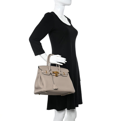 Hermes Togo Birkin 30 Gris Tourterelle 2 of 17