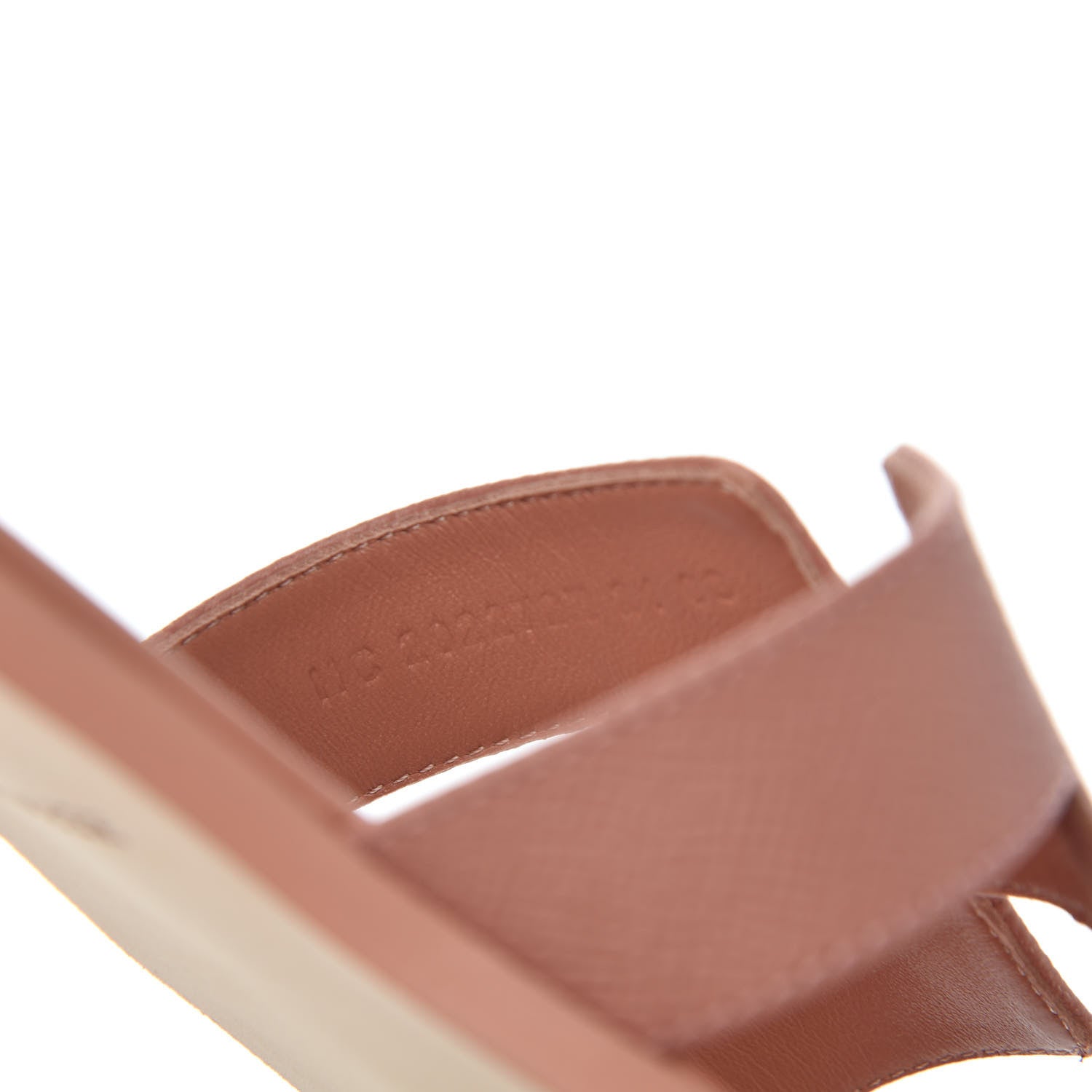 Hermes Epsom Oran Sandals 38 Rose Aube 8 of 12