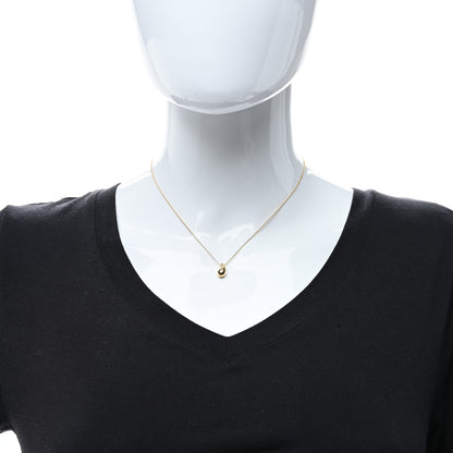 Tiffany 18K Yellow Gold 12mm Elsa Peretti Teardrop Pendant Necklace 3 of 5