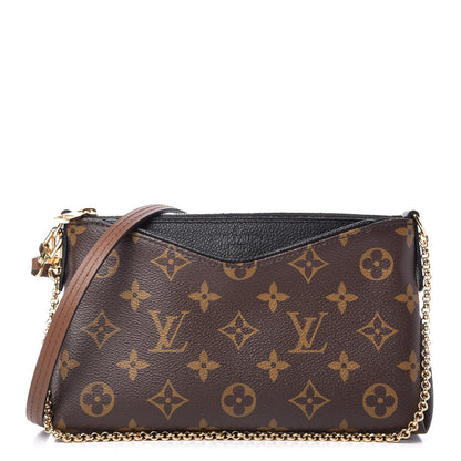 Louis Vuitton Monogram Pallas Clutch Black 1 of 10