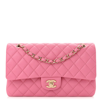 Chanel Caviar Quilted Medium Double Flap Pink 1 of 12