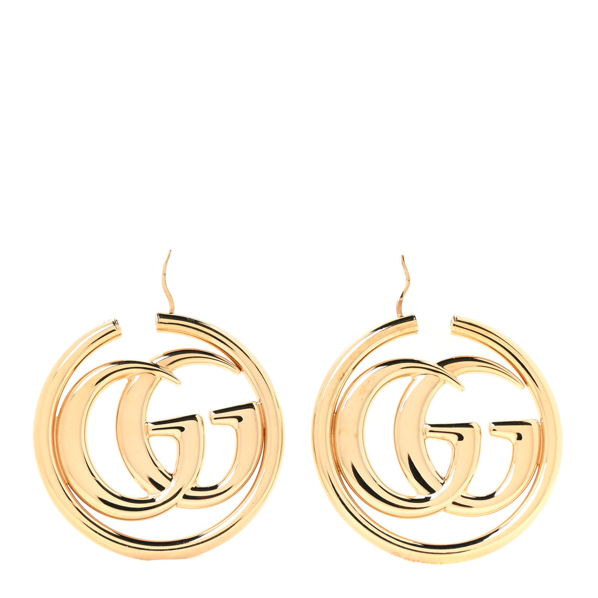 Metal GG Marmont Hoop Earrings Gold