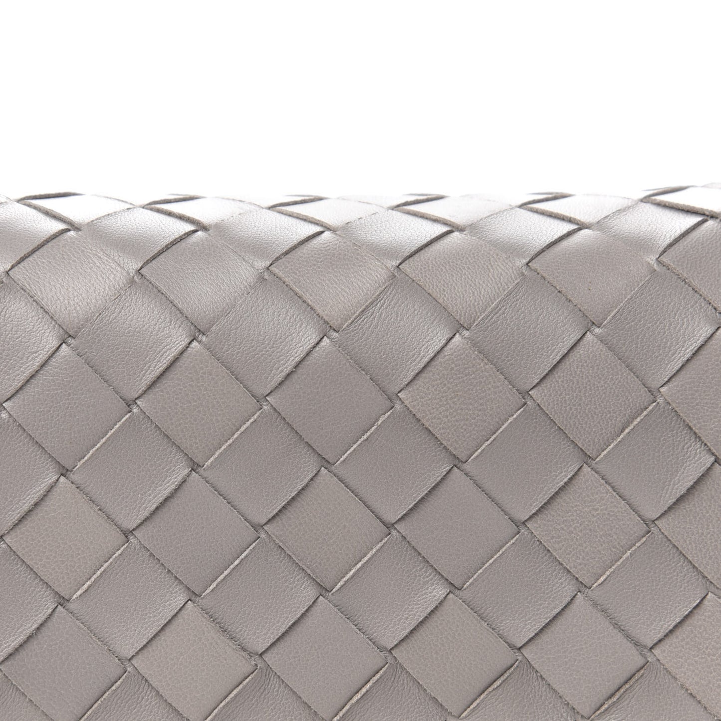 Nappa Intrecciato Shoulder Bag Grey