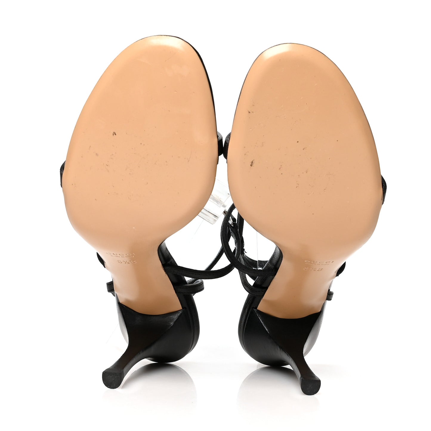 Calfskin GG Lifford Sandals 38.5 Black