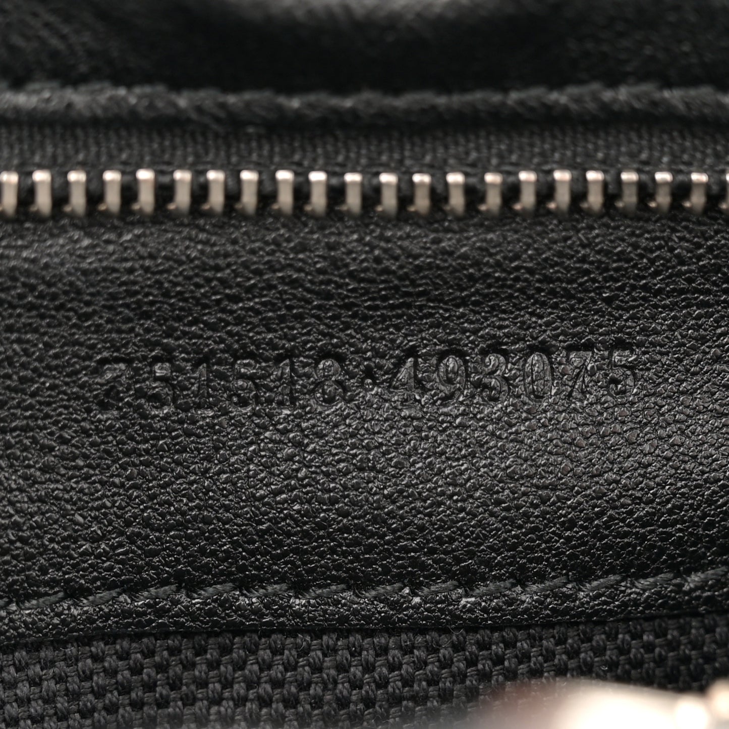 Sakai Be Green Calfskin Diagonal Stitched Small Blondie Tote Black