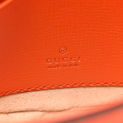 Gucci Azalea Calfskin Web Monochrome Horsebit 1955 Wallet On Strap Orange 6 of 11