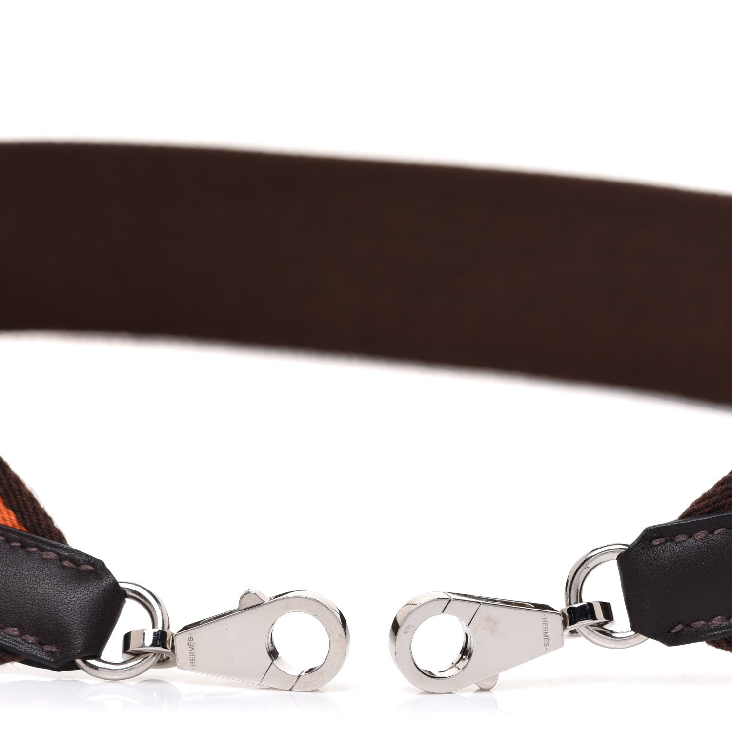 Hermes Toile Swift 50mm Shoulder Strap Orange Ebene 3 of 5