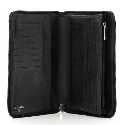 Chanel Calfskin Cambon Zip Around Organizer Wallet Black 5 of 8