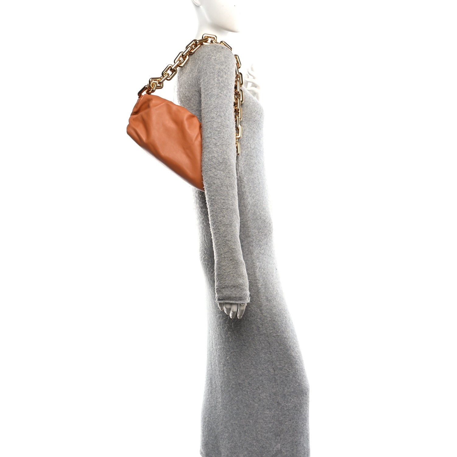 Bottega Veneta Calfskin The Pouch Chain Clay 2 of 11