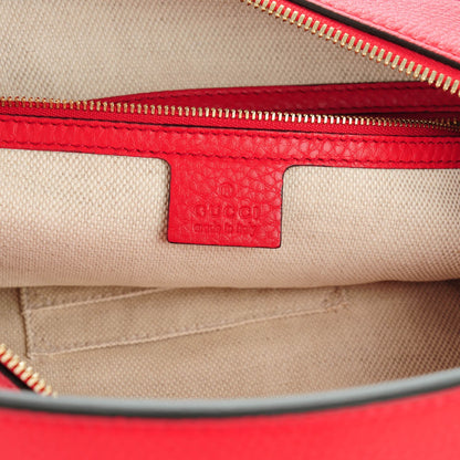 Gucci Pebbled Calfskin Large Soho Hobo Tabasco Red 6 of 7