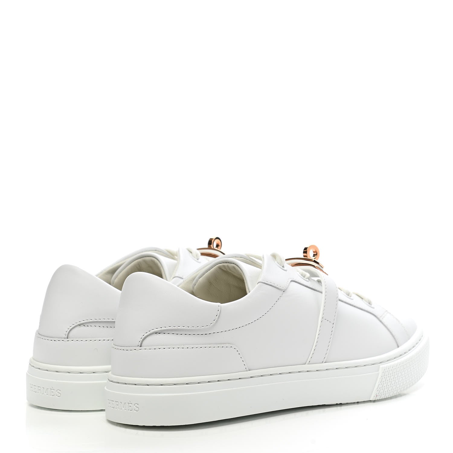 Hermes Calfskin Day Sneakers 37 White 4 of 9