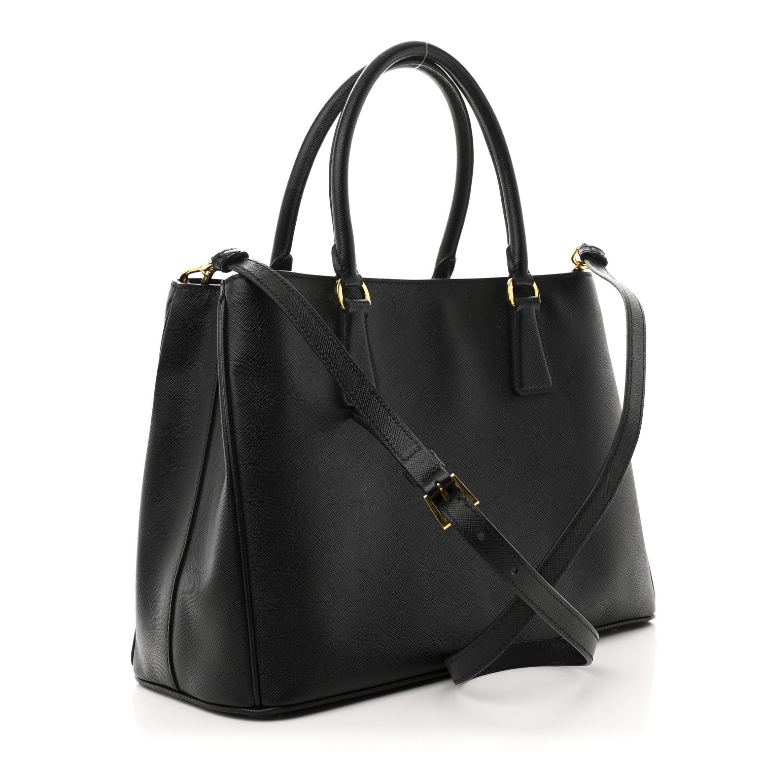 Prada Saffiano Lux Medium Tote Black 3 of 11