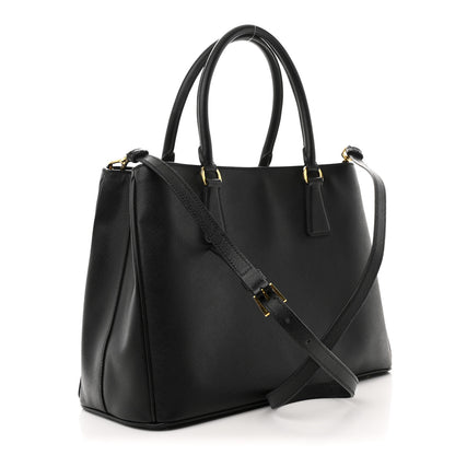 Prada Saffiano Lux Medium Tote Black 3 of 11