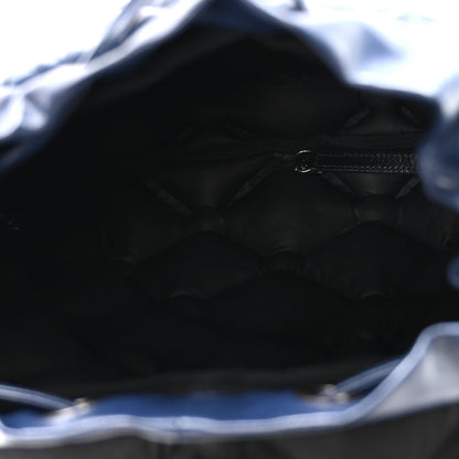 Chanel Calfskin Quilted Chesterfield Backpack Blue 6 of 11
