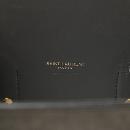 Saint Laurent Crocodile Embossed Nubuck Small Sac De Jour Dark Anthracite 6 of 28