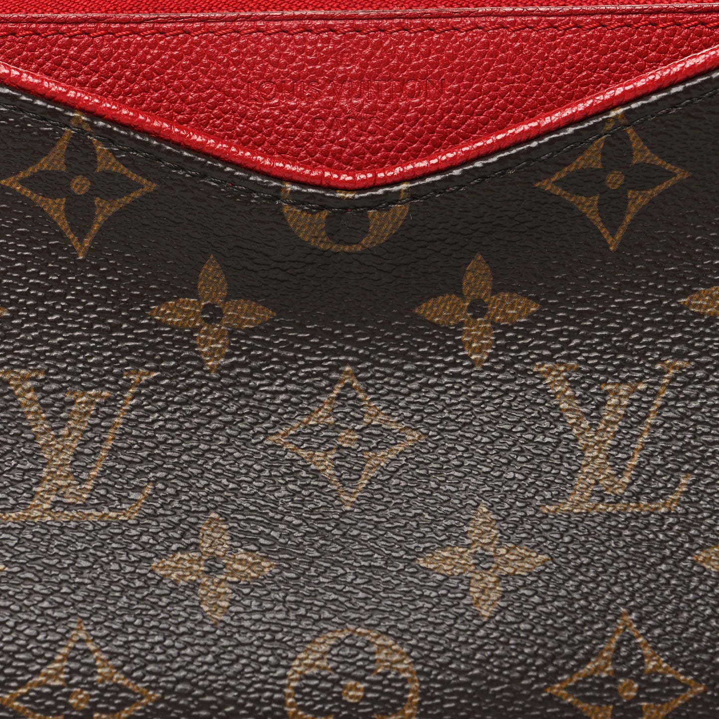 Monogram Pallas Clutch Cherry