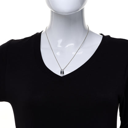 Louis Vuitton Sterling Silver Lockit Necklace 2 of 6