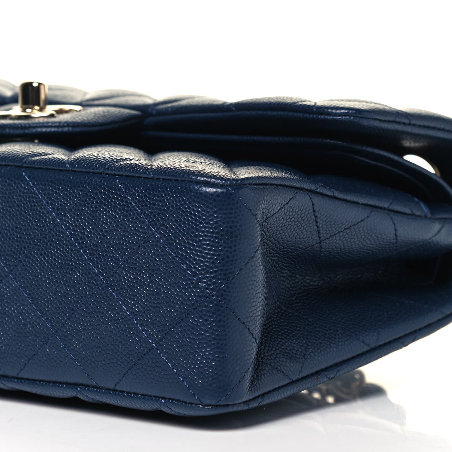 Chanel Caviar Quilted Small Double Flap Navy 9 of 9