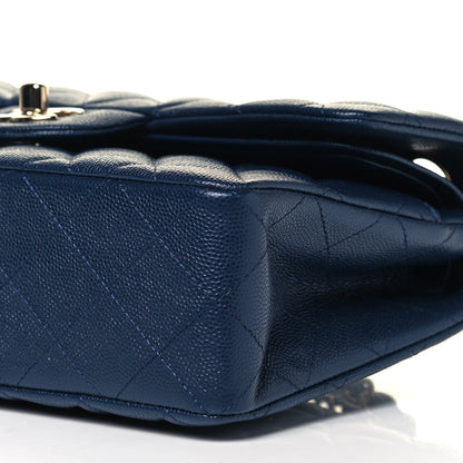 Chanel Caviar Quilted Small Double Flap Navy 9 of 9