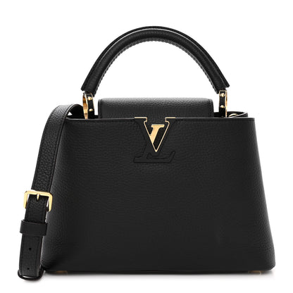 Louis Vuitton Taurillon Capucines BB Black 1 of 9