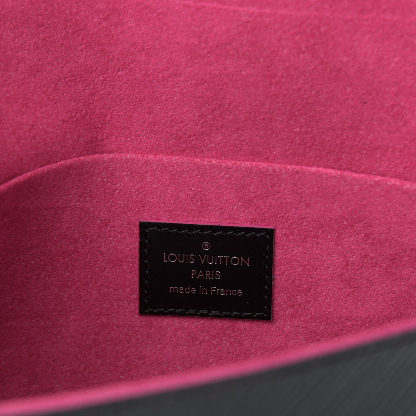 Epi Pochette Felicie Black Hot Pink