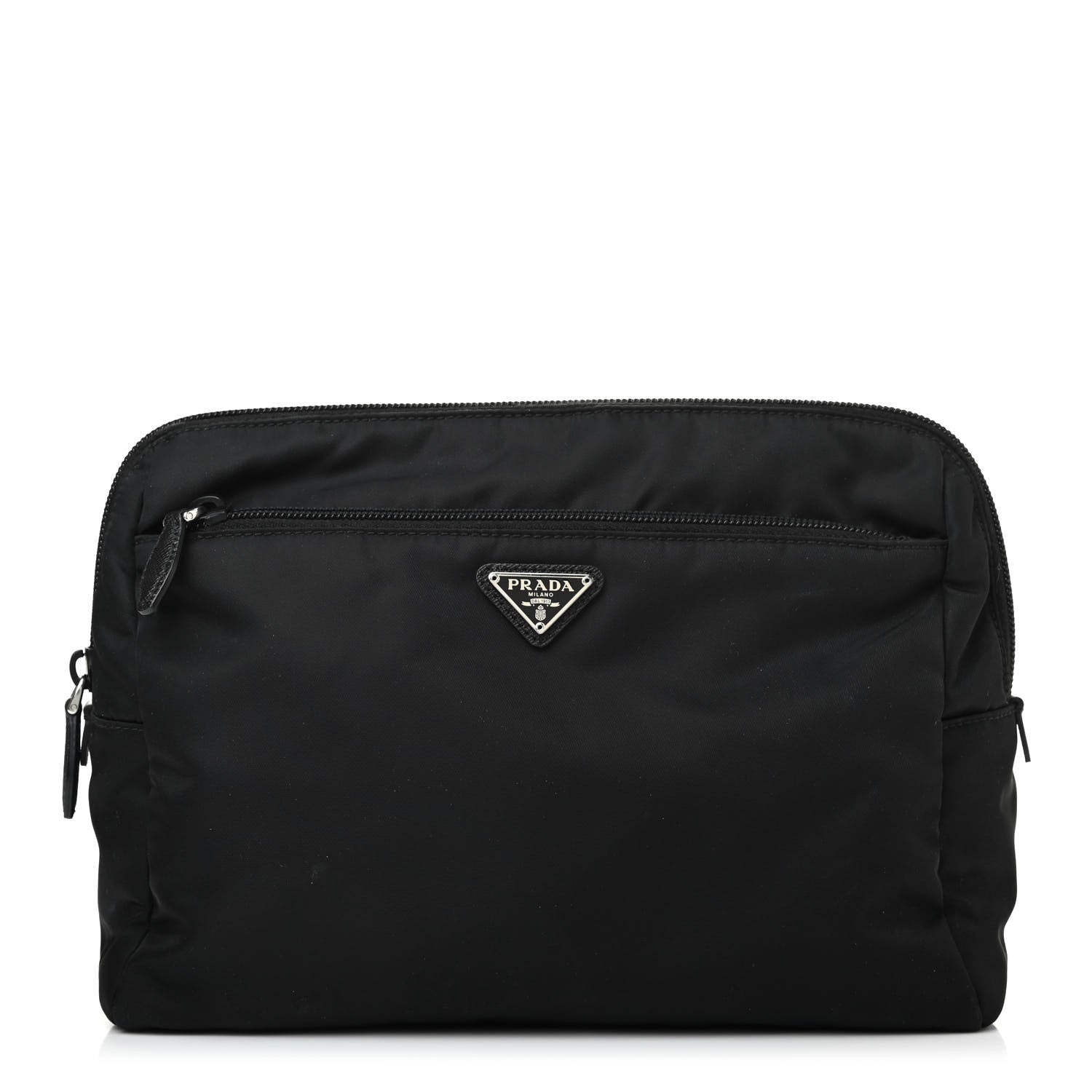 Prada Tessuto Nylon Pouch Black 1 of 11