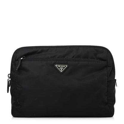 Prada Tessuto Nylon Pouch Black 1 of 11